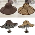 thumbnail image 2 of Practical Trendy Sun Protection Foldable Farming Fan Cap Beach Hat Straw Hat Hexagonal Hat KHAKI SMALL, 2 of 8