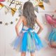 thumbnail image 4 of Vestido de niña sirena para niños + bolso + banda para el pelo vestido de actuación de Cosplay vestido hinchado, 4 of 5