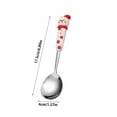 thumbnail image 3 of Vxdvou Christmas Spoon & Fork Set, Holiday Stainless Steel Cutlery with Santa & Christmas Tree Design, Unique Tableware for Christmas Parties, Kitchen Decor for Holiday Meals, 3 of 9
