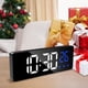 thumbnail image 2 of Rawiri Reloj despertador digital, reloj despertador inteligente matutino con 3 configuraciones de alarma y función de repetición, reloj despertador de cabecera con pantalla LED que muestra la hora y, 2 of 6