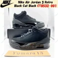 thumbnail image 1 of N I-K-E A i r-Jor-dan 3 Retro Black Cat Black CT8532-001 Men's Size, 1 of 6