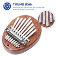 thumbnail image 3 of Minkissy 1 Pc Portable Thumb Piano Elegant Shape Light Brown Instrument for Adults, 3 of 4