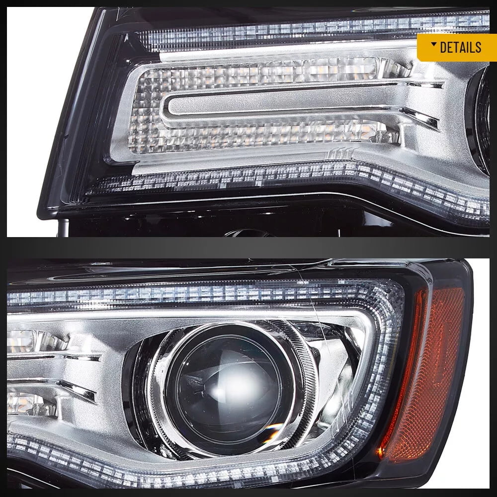 VLAND LED Dual Beam Headlights for Jeep Grand Cherokee 2014 2015 2016 2017 2018 2019 2020 2021 2022