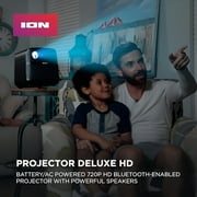 ION Audio Projector Deluxe HD Battery/AC Powered 720p HD LED Bluetooth-enabled