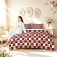 thumbnail image 5 of Manfei Classic Plaid 7-Piece Twin Bedding,Festive Christmas Bedding Comforter Set,Red White Green,Christmas Reversible, 5 of 7