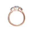 thumbnail image 2 of 1.00 Ct Brilliant Radiant Cut Natural Diamond Accents Elegant Ring for Women Solid 18K Rose Gold Size 6, 2 of 8
