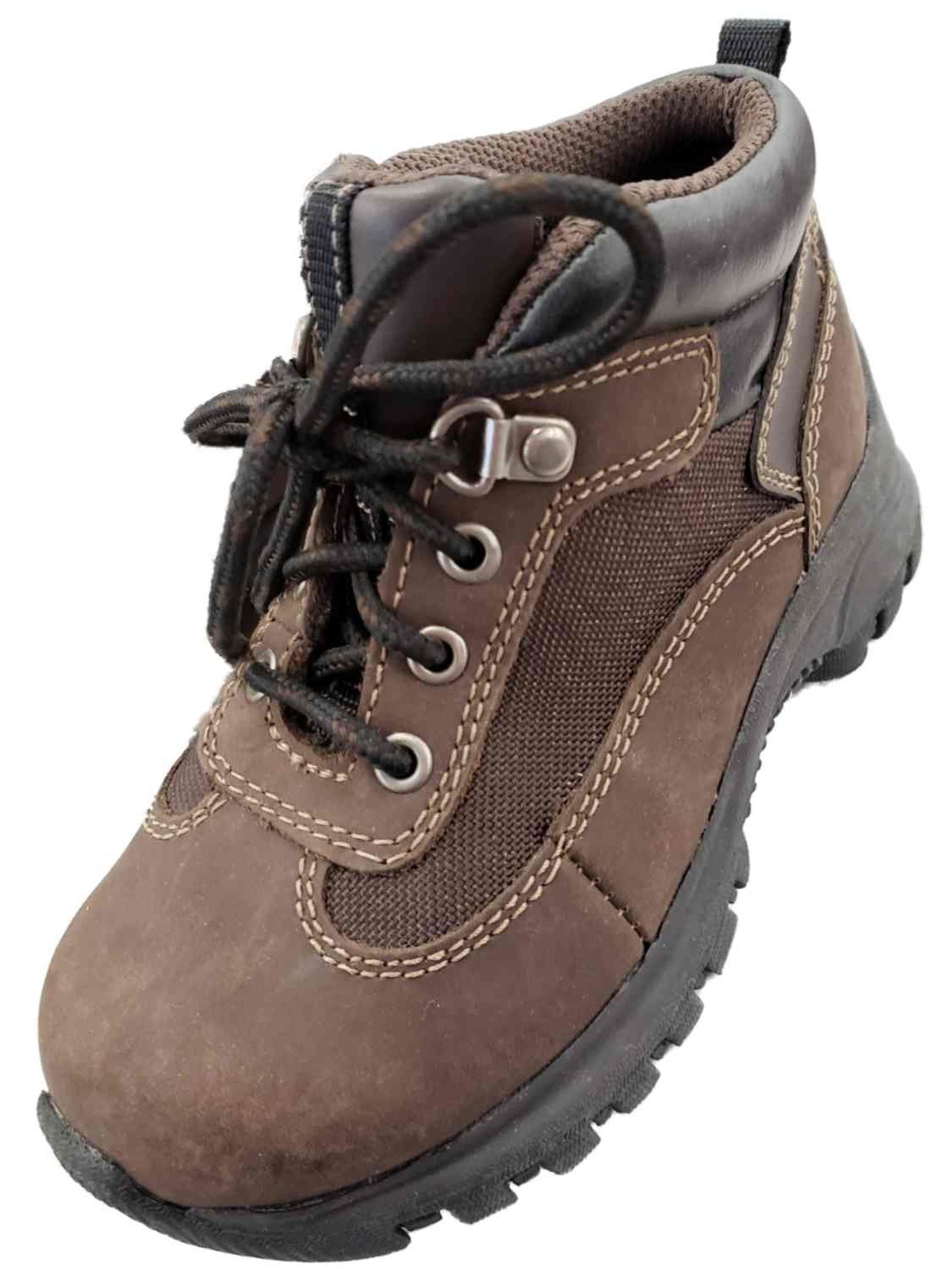 Cherokee Toddler Boys Dark Brown Hiking Style Lace Up Boots Kids