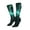2 Black-2, variant on Women Crew Soft Moisture-wicking Socks Green Lightning Flash Pattern Design Cotton Socks, One Size fit All