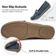 thumbnail image 5 of Ecetana Women's Leather Loafers Classic Slip-On Dress Flats Comfort Office Shoes, 5 of 8