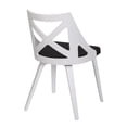 thumbnail image 6 of LumiSource White Textured Wood, Charcoal Fabric Charlotte Chair - Set of 2, 6 of 8