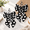 Black, variant on 2 Pack Pink Ghost Wreath Bows, 12" x 20" Large Fabric Decorative Bows