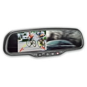 Master Tailgaters Universal OEM Rear View Mirror with 4.3 Auto-Adjusting Ultra Bright LCD, OnStar Buttons, and Compatibility for All Cars