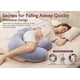thumbnail image 3 of Almohada de embarazo Momcozy Original en forma de F con cuña ajustable, 3 of 7
