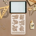 thumbnail image 3 of Plantillas de pintura de plástico reutilizables con símbolos mayas y aztecas de 8,3 x 11,7 pulgadas con temática tribal: rostros humanos, serpientes, tigres, dragones y aves., 3 of 7