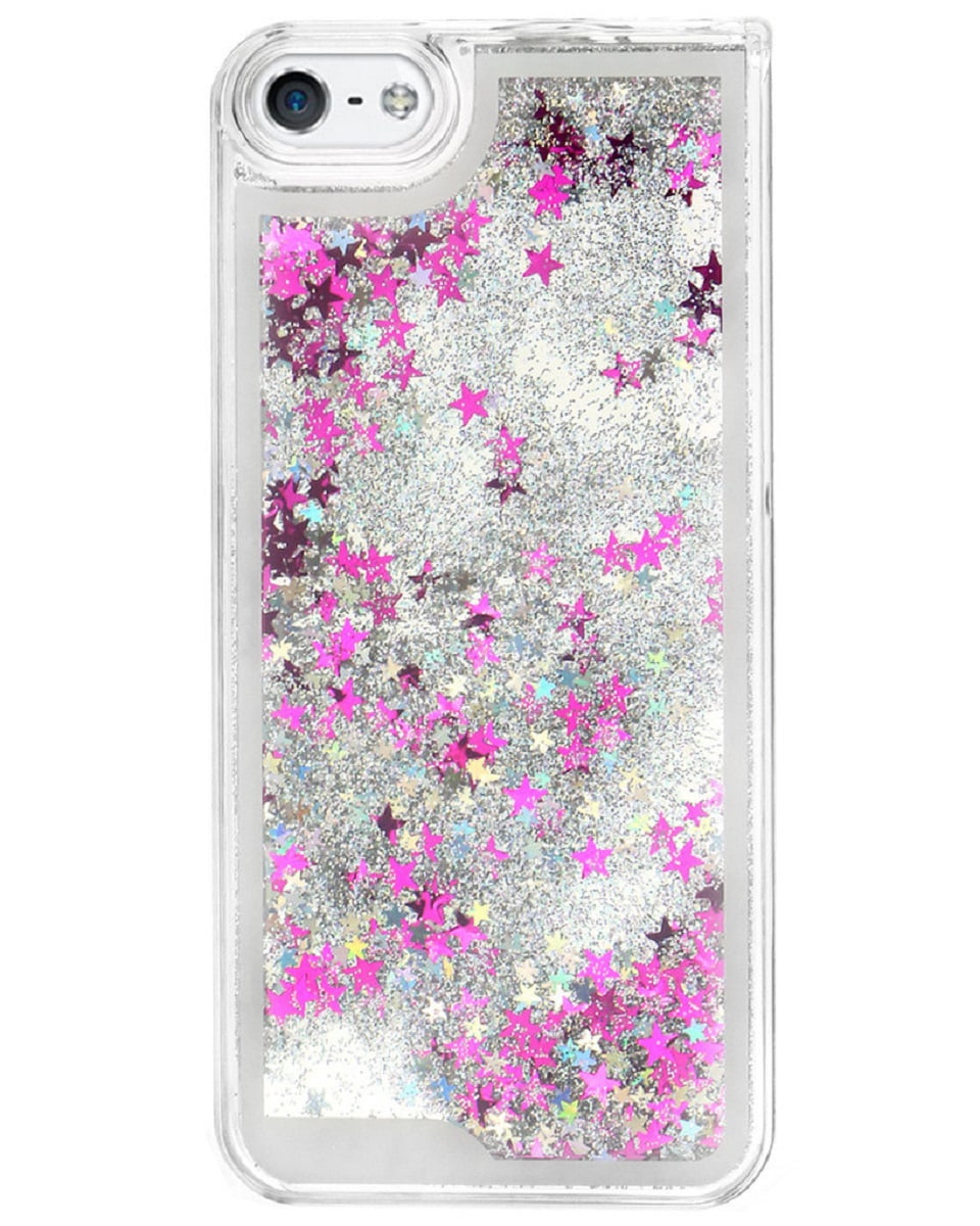 Liquid Glitter Quicksand Phone Case for iPhone 5/5S Silver
