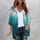 thumbnail image 1 of Cárdigan playero para mujer, blusa informal con estampado de manga 3/4, blusa de poliéster para mujer, 1 of 5