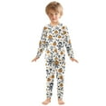 thumbnail image 3 of joogoo Cute Pumpkins Skull 2 Piece Long Sleeve Tee and Pants Cotton Pajama Set 5Y, 3 of 7