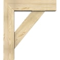 thumbnail image 3 of Ekena Millwork 8"W x 30"D x 34"H Traditional Block Rough Sawn Bracket w/ Offset Brace, Douglas Fir, 3 of 25