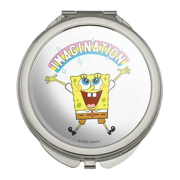 SpongeBob Imagination Rainbow Compact Travel Purse Handbag Makeup Mirror