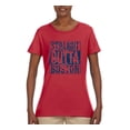 thumbnail image 2 of Straight Outta Boston BOS Fan | Fantasy Baseball Fans | Womens Sports Graphic T-Shirt, Red, 2XL, 2 of 4