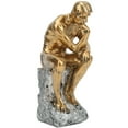 thumbnail image 2 of Estatua de pensador Estilo retro Líneas enérgicas Estable Antideslizante Estatua de hombre pensante de resina duradera para dormitorio de oficina en casa, 2 of 10