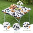 thumbnail image 4 of Colorful Pumpkin Halloween Pattern Square Fitted Tablecloth with Elastic Edge,Square Table Cover,Washable Elastic Table Cover for Home Kitchen Party Decor 36"x36", 4 of 6