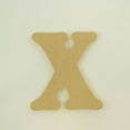 thumbnail image 4 of Package of 1, 16 Inch X 3/4" Thickness MDF Letter X in The Goudy Heavy Font, Thick, Upper Case for Art & Craft Project, Made in USA, 4 of 4