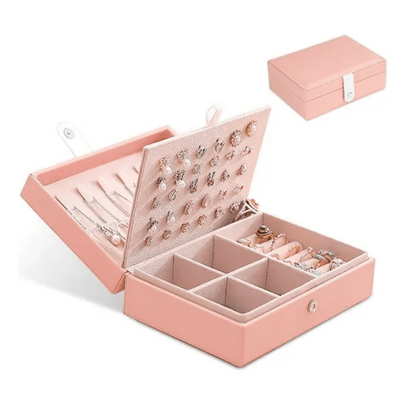 Estuche Joyero Aretes y Anillos Rosa Malubero Malu1365