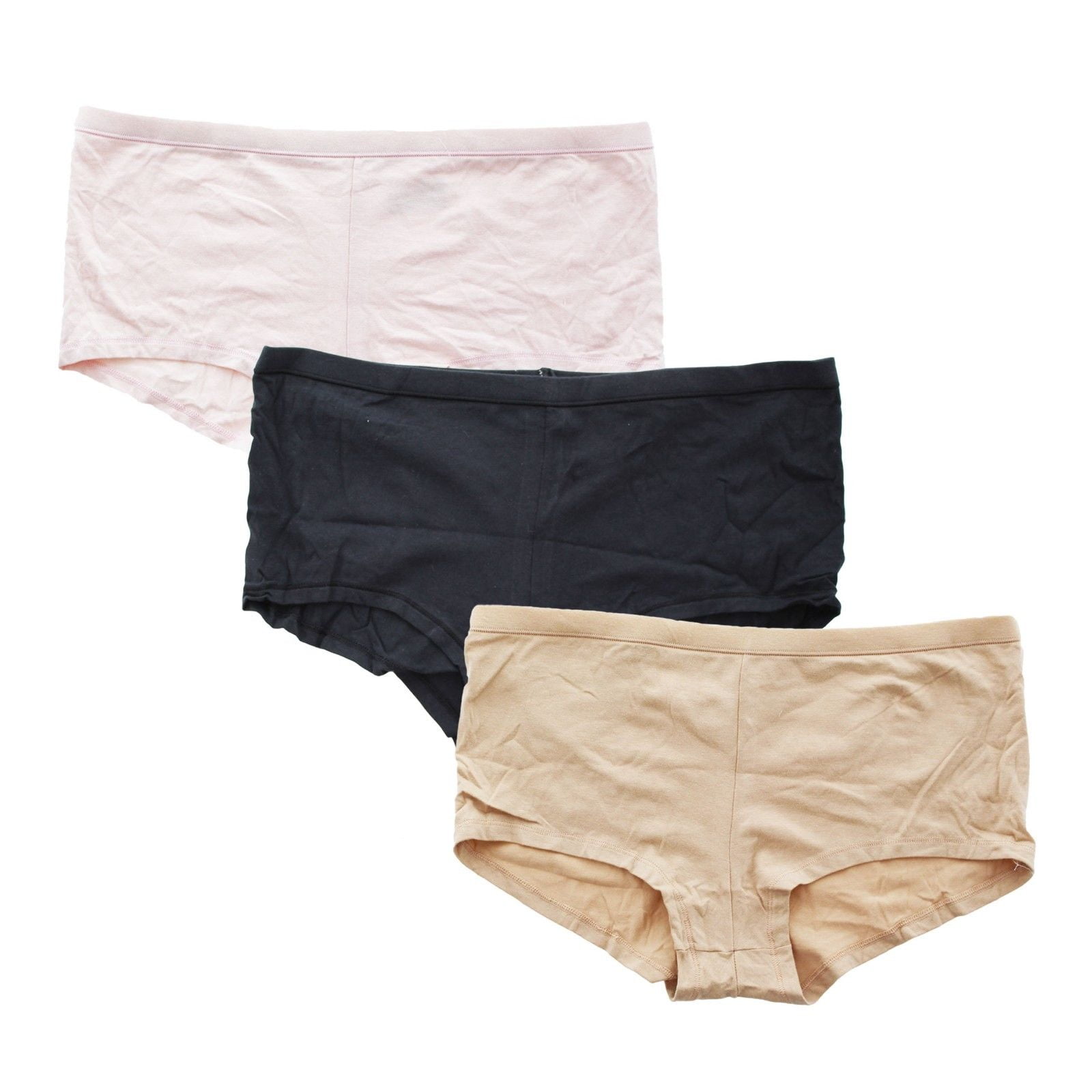 HANES Women's Comfortsoft Cotton Stretch BOYSHORT Underwear Panty 3 Pack - Walmart.com