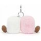 thumbnail image 3 of Fun Marshmallow Keychain Cute Soft Keychain Pendant Doll Pendant Gift, 3 of 4