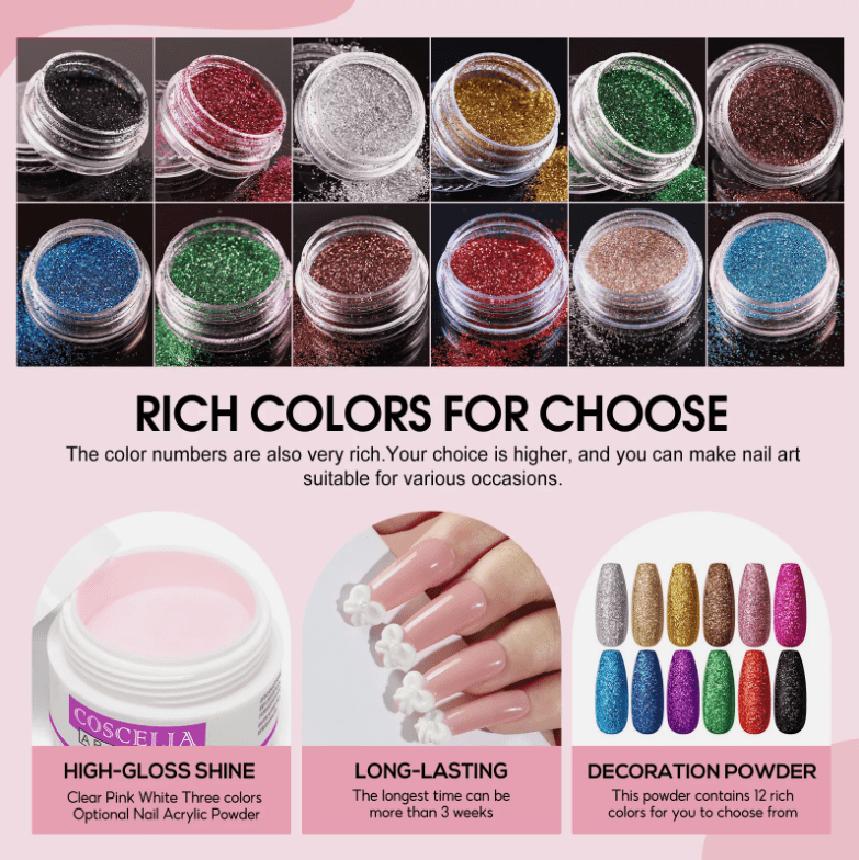 Nail Polish Kit , Nail Kit for Beginners Home DIY with Everything