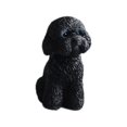 thumbnail image 4 of Figura de perro en miniatura, adorno de escritorio de resina, linda decoración para tablero de automóvil. negro en cuclillas, 4 of 9