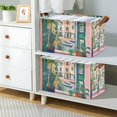 thumbnail image 2 of Yayeee Foldable Storage Basket for Shelves with Handles Set of 2 Waterproof Cloth Bins, Window Scene, 2 of 7
