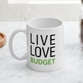 thumbnail image 3 of CafePress - Live Love Budget Mug - 11 oz Ceramic Mug - Novelty Coffee Tea Cup, 3 of 3