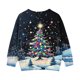 thumbnail image 3 of Sudaderas sin capucha para niños pequeños, niñas y niños, sudaderas con cuello redondo y manga larga estampadas, tops tipo pulóver con bolsillo, top de poliéster para niña, 3 of 6