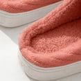 thumbnail image 6 of Women's Men's Platform Slippers Comfy Warm Fuzzy Memory Foam House Shoes Indoor Outdoor Cloud Pillow Home Slip on, 6 of 6