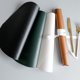 thumbnail image 5 of Juego de manteles individuales y posavasos de cuero Artificial, tapetes de mesa, tapetes de café aislantes lavables resistentes al calor, manteles individuales de cocina, 5 of 5