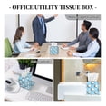 thumbnail image 6 of Goofa Golf Balls 1 Tissue Box Cover PVC Leather Tissue Holder Square Facial Tissue Case Facial Paper Organizer Dispenser for Bathroom, Vanity Countertop, 6 of 8