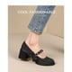 thumbnail image 1 of Zapatos para mujer 2023 nuevos tacones de primavera otoño para mujer hebilla de una palabra nudo de mariposa estilo francés Lolita dulce lindo Kawaii Fashion40 Gao Jinjia LED, 1 of 2