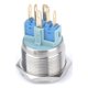 thumbnail image 3 of Interruptores de Botón de 25 Mm Interruptor Momentáneo de Azul IP67 5A 12V 1NO1NC, 3 of 6