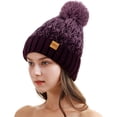 thumbnail image 2 of REDESS Women's Winter Pompom Beanie Hat for Women-White, 2 of 5