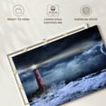 thumbnail image 6 of Elephant Stock Stormy Ocean Lighthouse Wall Art - Horizontal Canvas Wall Art - Living Room Wall Decor - Nautical Canvas - Gray And Blue Decor - 24" x 16", 6 of 8