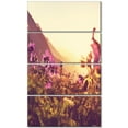 thumbnail image 2 of Mountain Pasrate avec Fleurs Violettes - Impression sur Toile Florale, 2 of 3