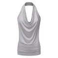 thumbnail image 4 of Women's Casual Neck Draped Front Sexy Backless Tank Top, 4 of 4