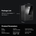 thumbnail image 3 of SmallRig VB99 99Wh Mini V-Mount Battery 6700mAh 99Wh 14.8V Mini V-Mount Battery Support 65W PD USB-C Fast Charger, with D-TAP, USB-A, Dual DC Port, OLED Screen, for Camera, Camcorder, Monitor-3580, 3 of 10