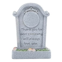 DefiDgd Pet Tombstone Dogs Cats Small Resin Grave Markers,Pet Dog Grave Markers Garden Memorial Stones Dog Sympathy Gifts for Dogs Cats Indoor Outdoor(B)