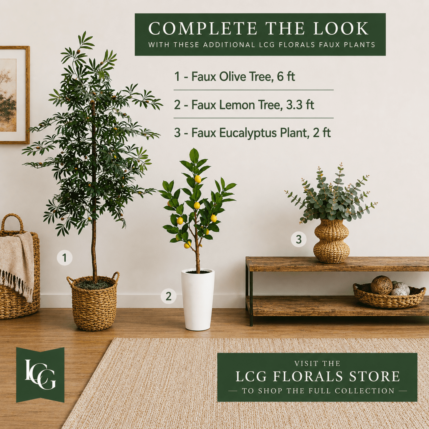 Artificial Tree, 3.3ft Artificial Lemon Plant with Realistic Lemons in a White Textured Metal Pot by LCG Florals, Fake Indoor Faux Tree for Living Room, Kitchen, and Home Decor