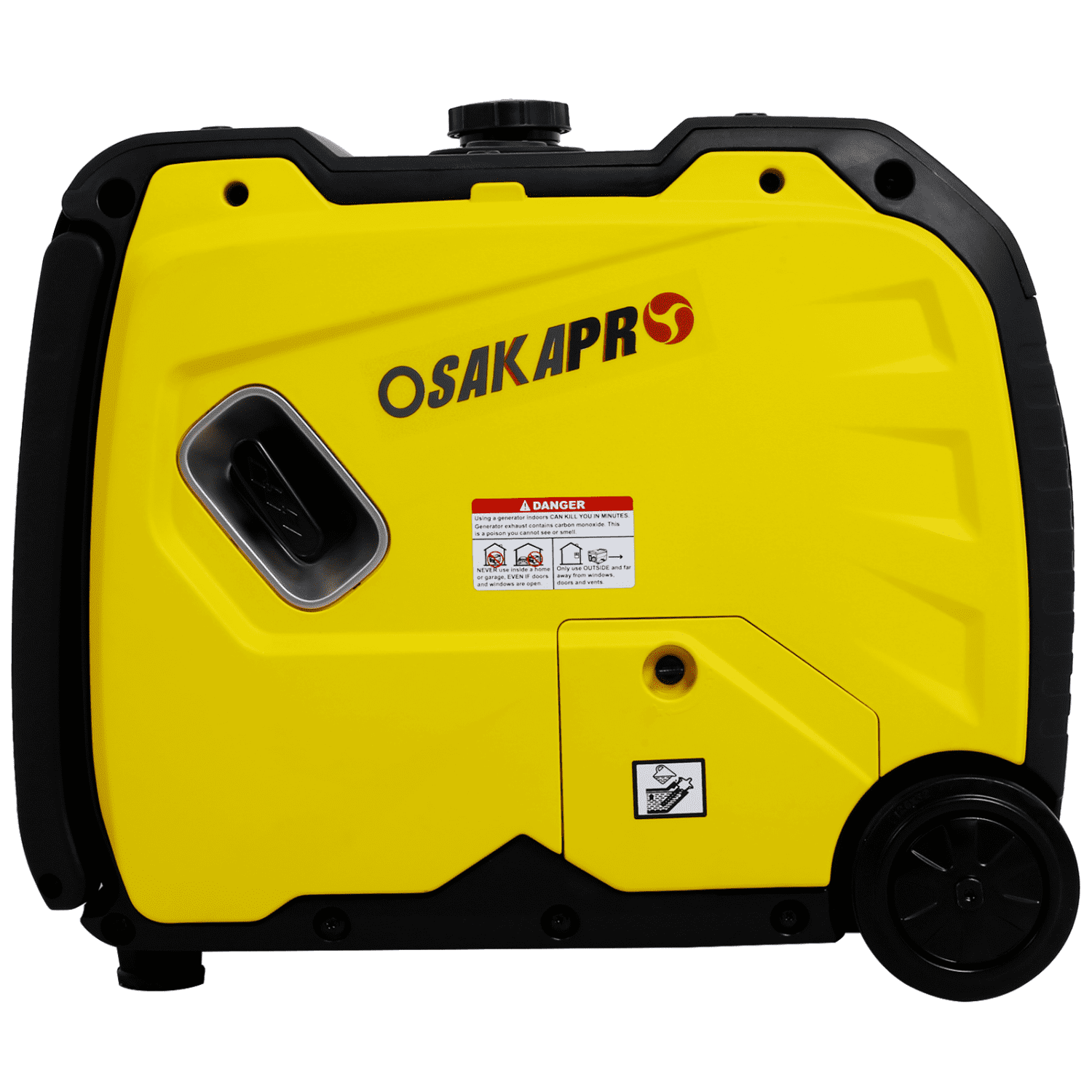 Urday 4500W Quiet Inverter Generator, 212cc 4-Stroke Engine, 17H Run Time, Electric/Pull Start, Portable with Wheels & Handle, for Camping & Home Use