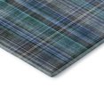 thumbnail image 4 of Addison Rugs Mayfield Washable Transitional Plaid Teal Rectangle Rug, 3' x 5', 4 of 6