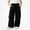 Black, variant on SGFCWSX Girls Cargo Pants, Wide Leg Loose Fit Streetwear Trousers with Pockets for School Activewear Black Size 7
